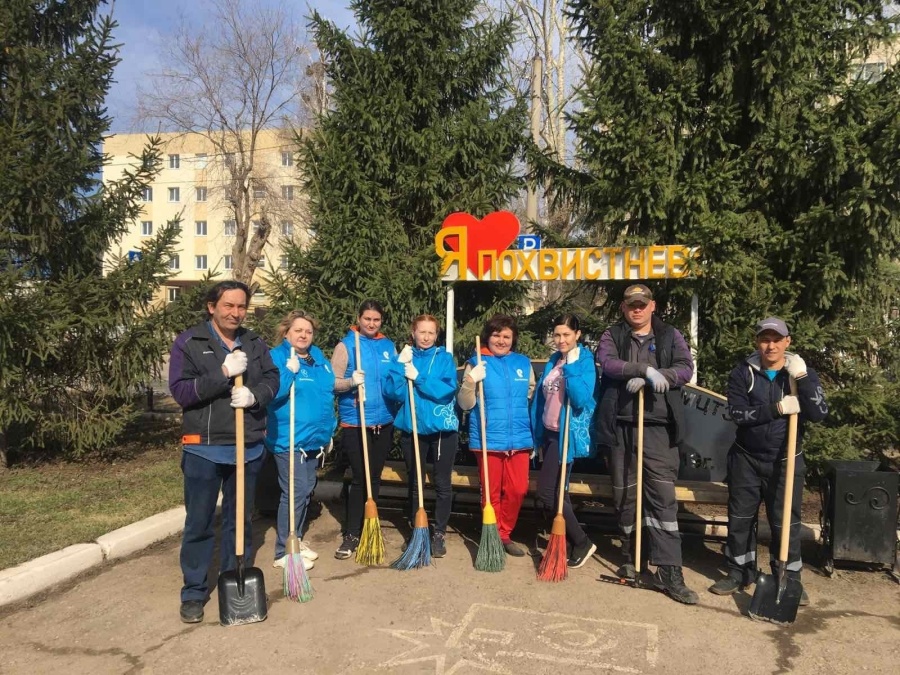 Вышли на уборку