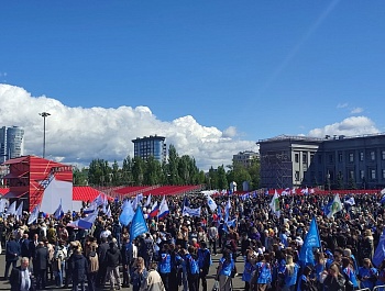 Сергей Иванович Черногаев выступил на Первомайском митинге в Самаре